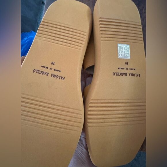 Paloma Barcelo Monochrome Sandals in Mango - Picture 6 of 6